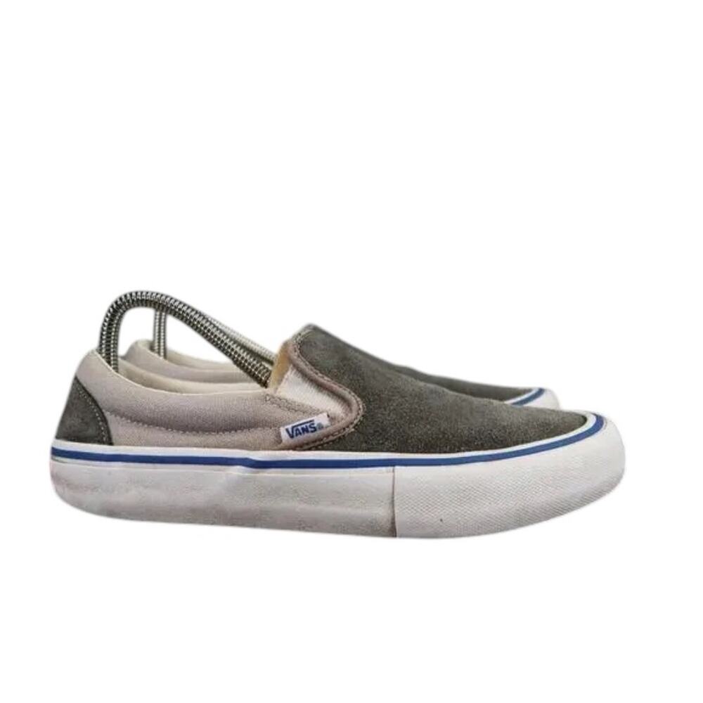 Vans Shoes Mens 7 Sneaker OG Slip On 59 Suede Canvas Skate Casual Ultracush Gray